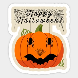 Happy Halloween Pumpkin - Graphic T-Shirt Sticker